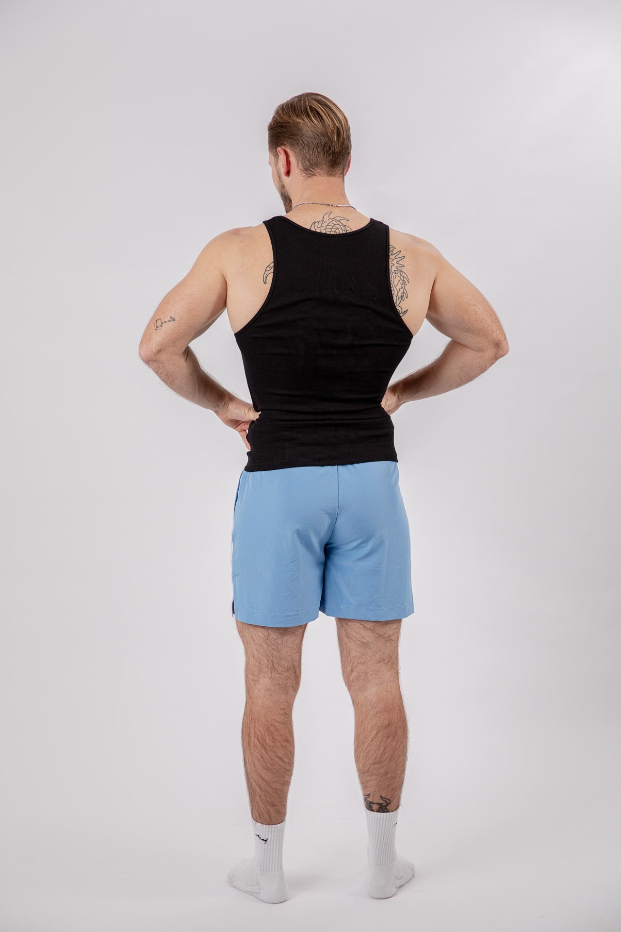 Major Mindset geripptes Tank Top schwarz von hinten