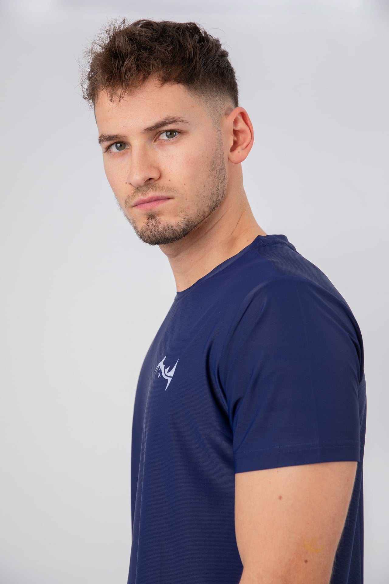 Major Mindset Running Shirt Navy Blue von der Seite