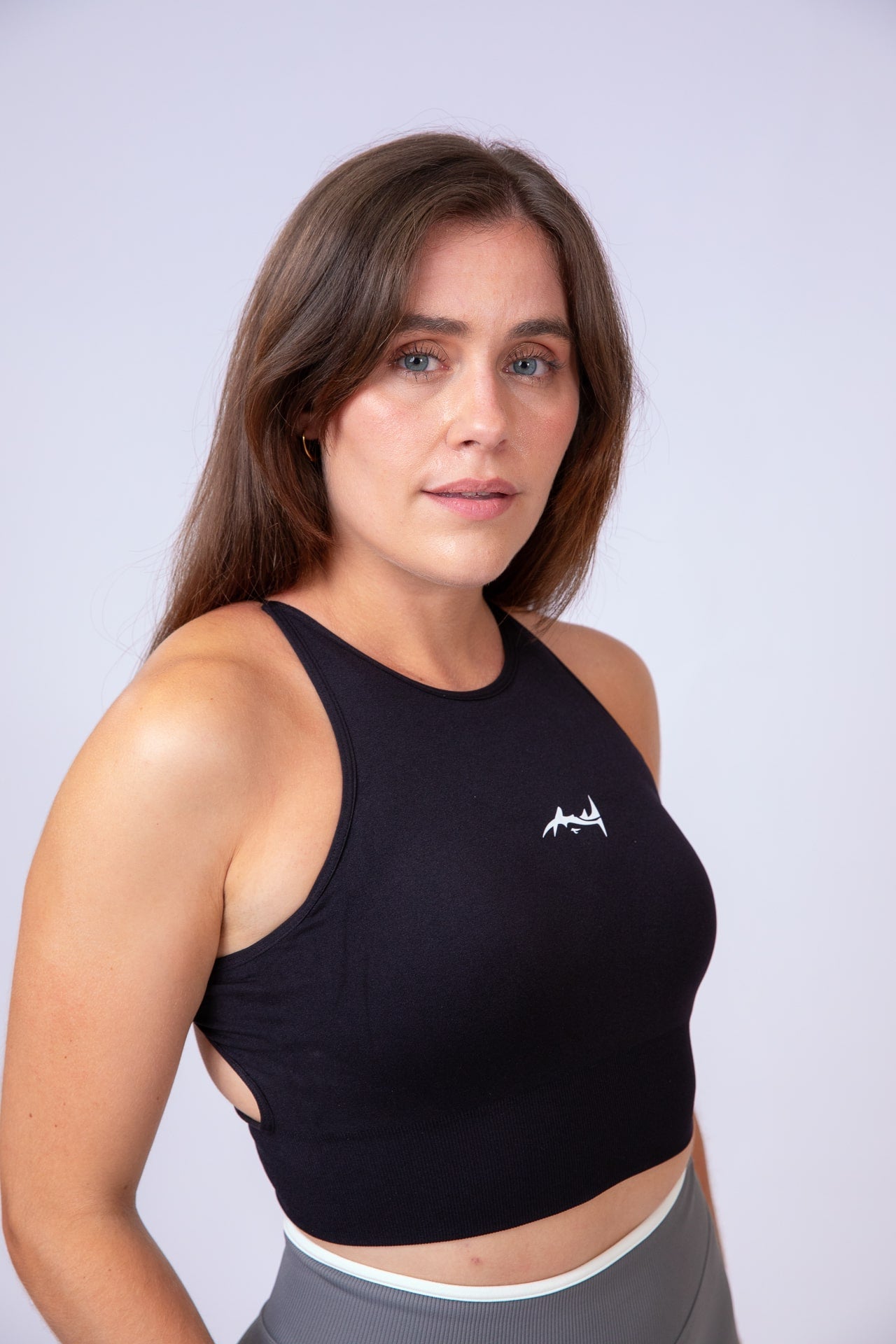 Major Mindset Stringer Sport-BH schwarz, Close-up Perspektive