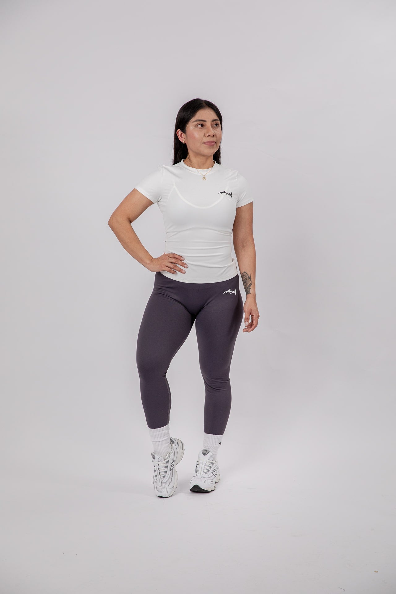 Major Mindset Funktionsshirt für Damen in weiß frontal