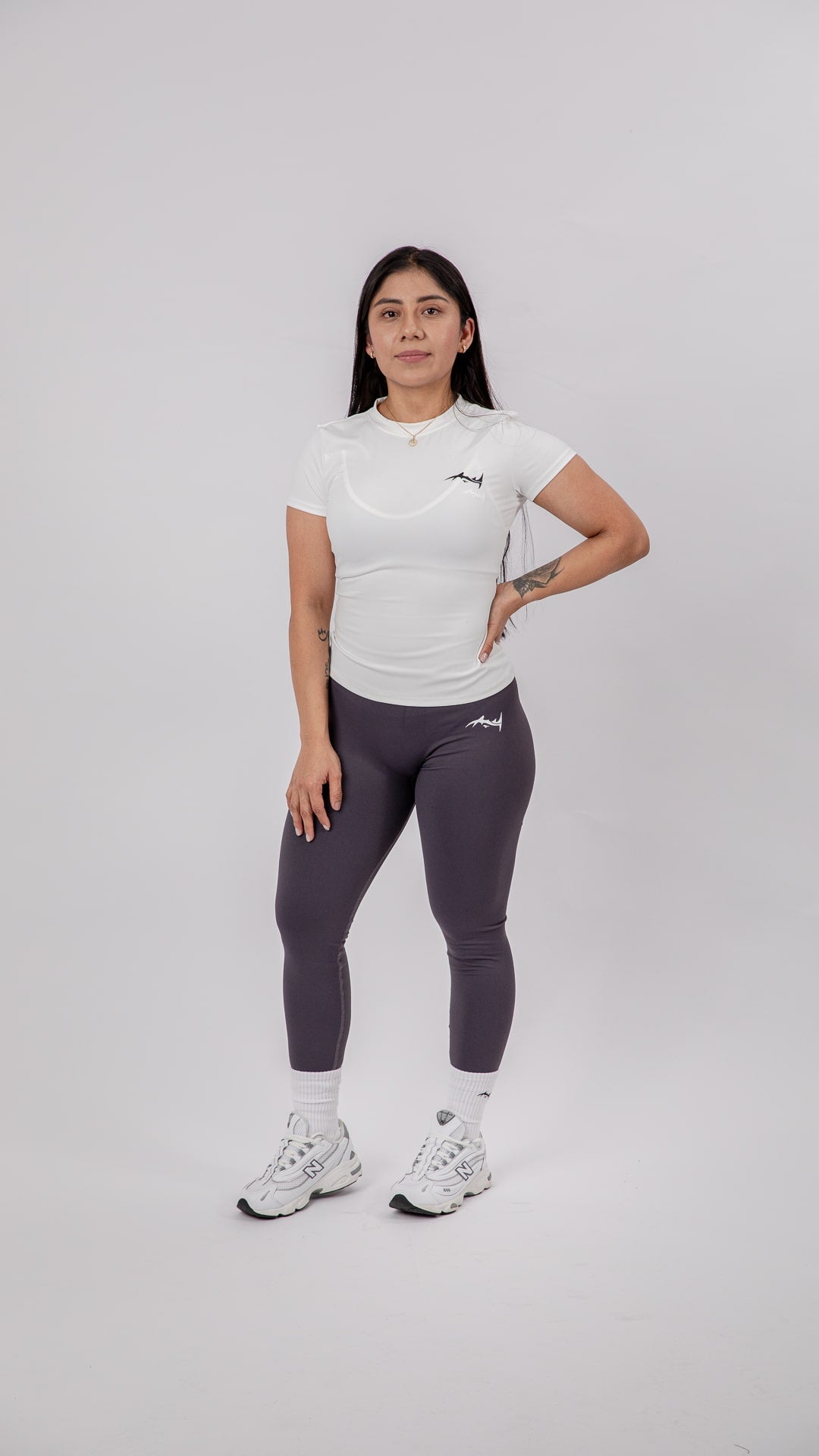 Major Mindset Funktionsshirt in Weiß frontal