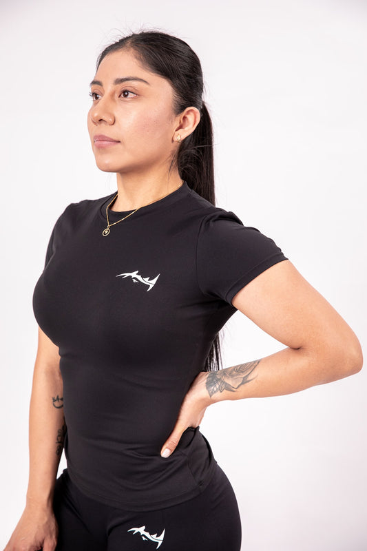 Major Mindset Funktionsshirt Damen in Schwarz Front