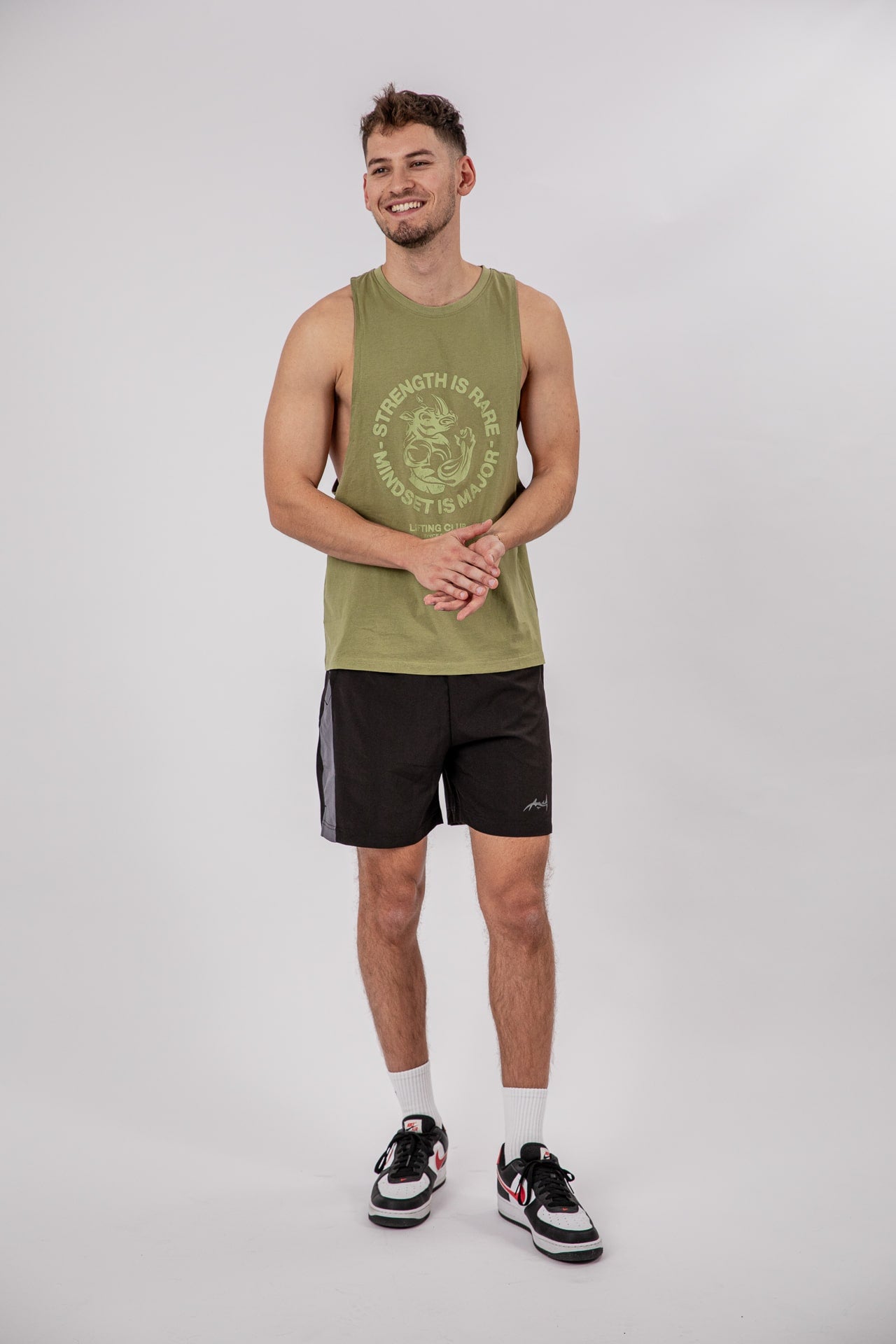 Major Midnset Logo Tank Top Grün frontal