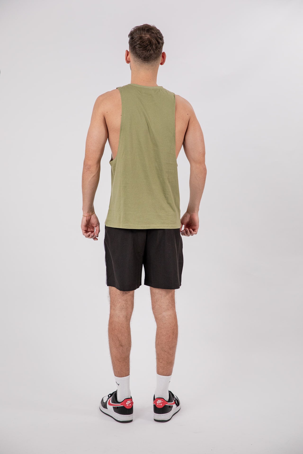 Major Mindset Logo Tank Top grün von hinten