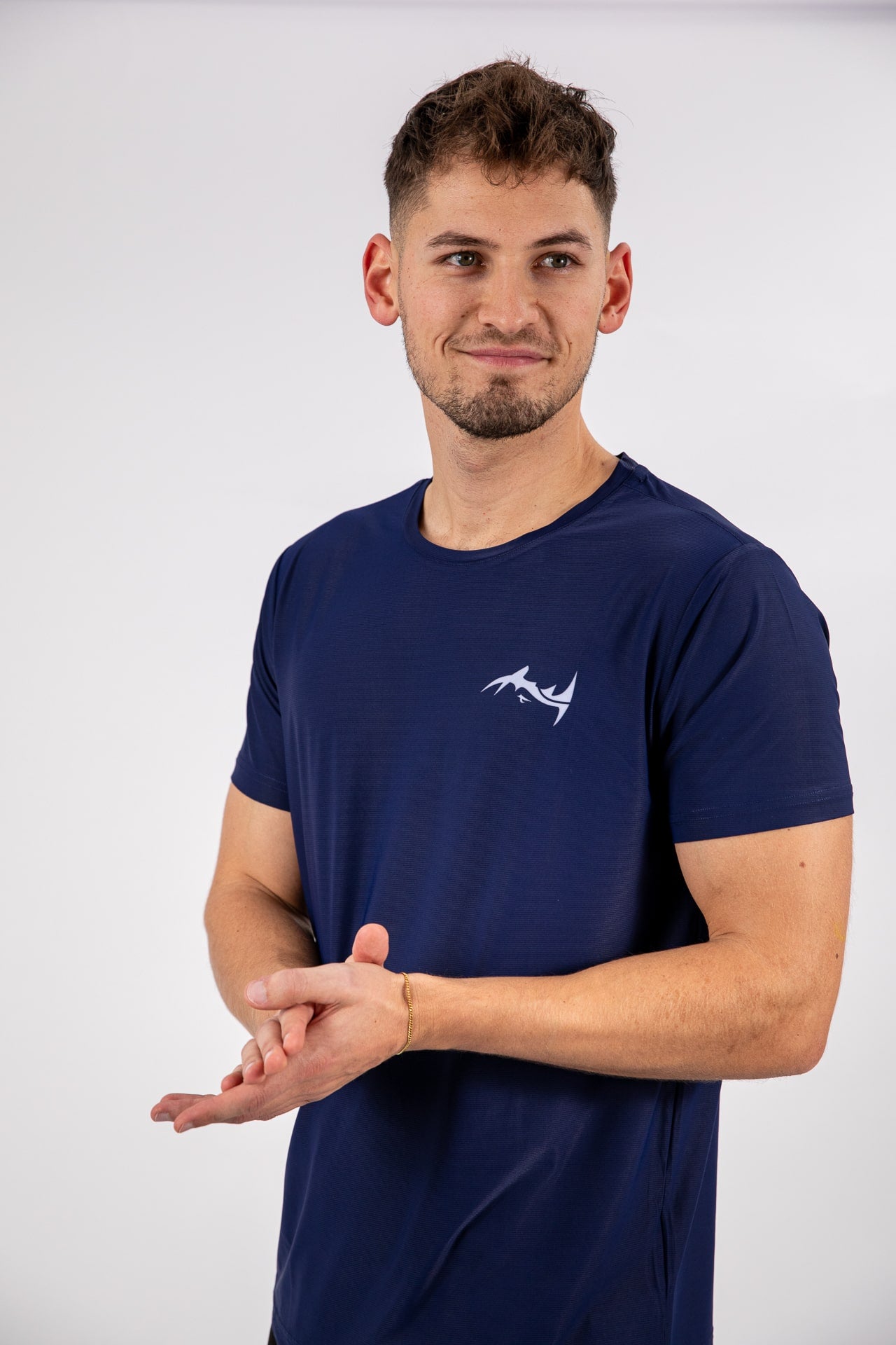 Major Mindset Running Shirt in Navy Blue von vorne