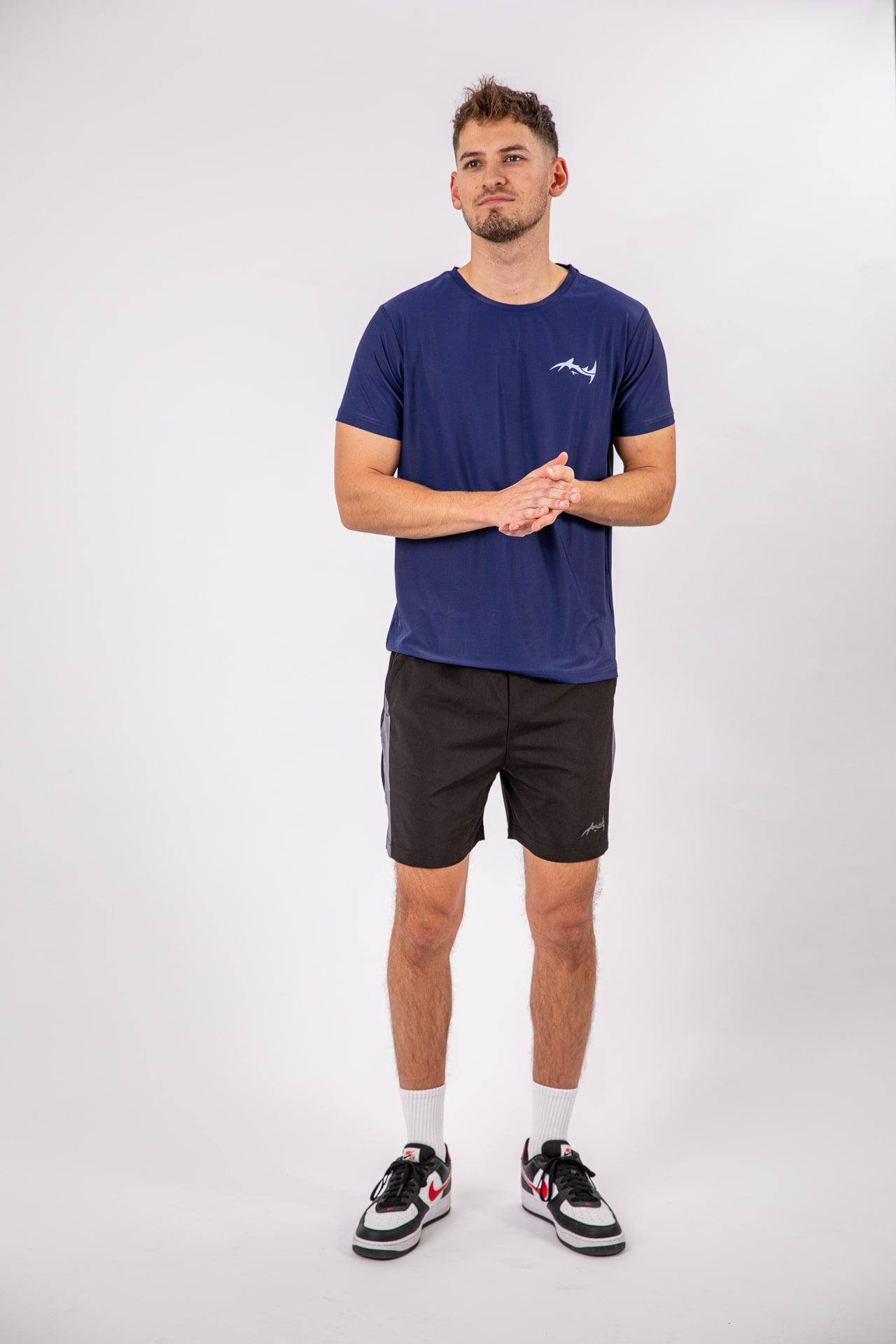 Major Mindset Running Shirt in Navy Blue frontal