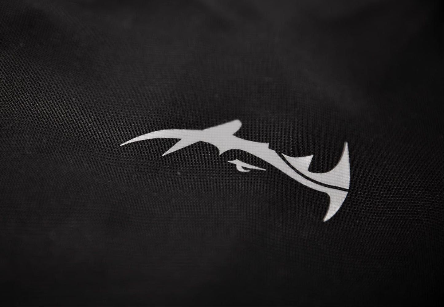 Major Mindset Running Shirt, funktionales Sport-T-Shirt, schwarz, Close-up Logo