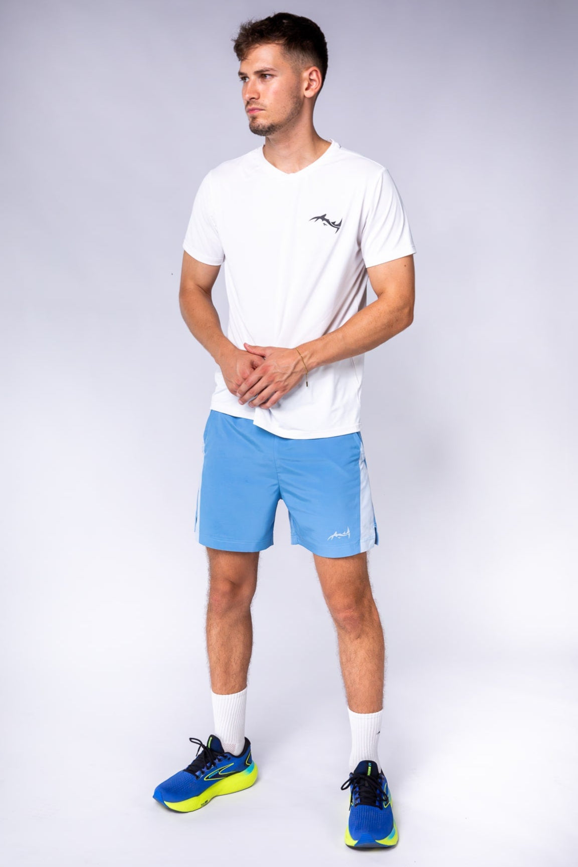 Major Mindset Running Shirt, funktionales Sport-T-Shirt, weiß, frontal