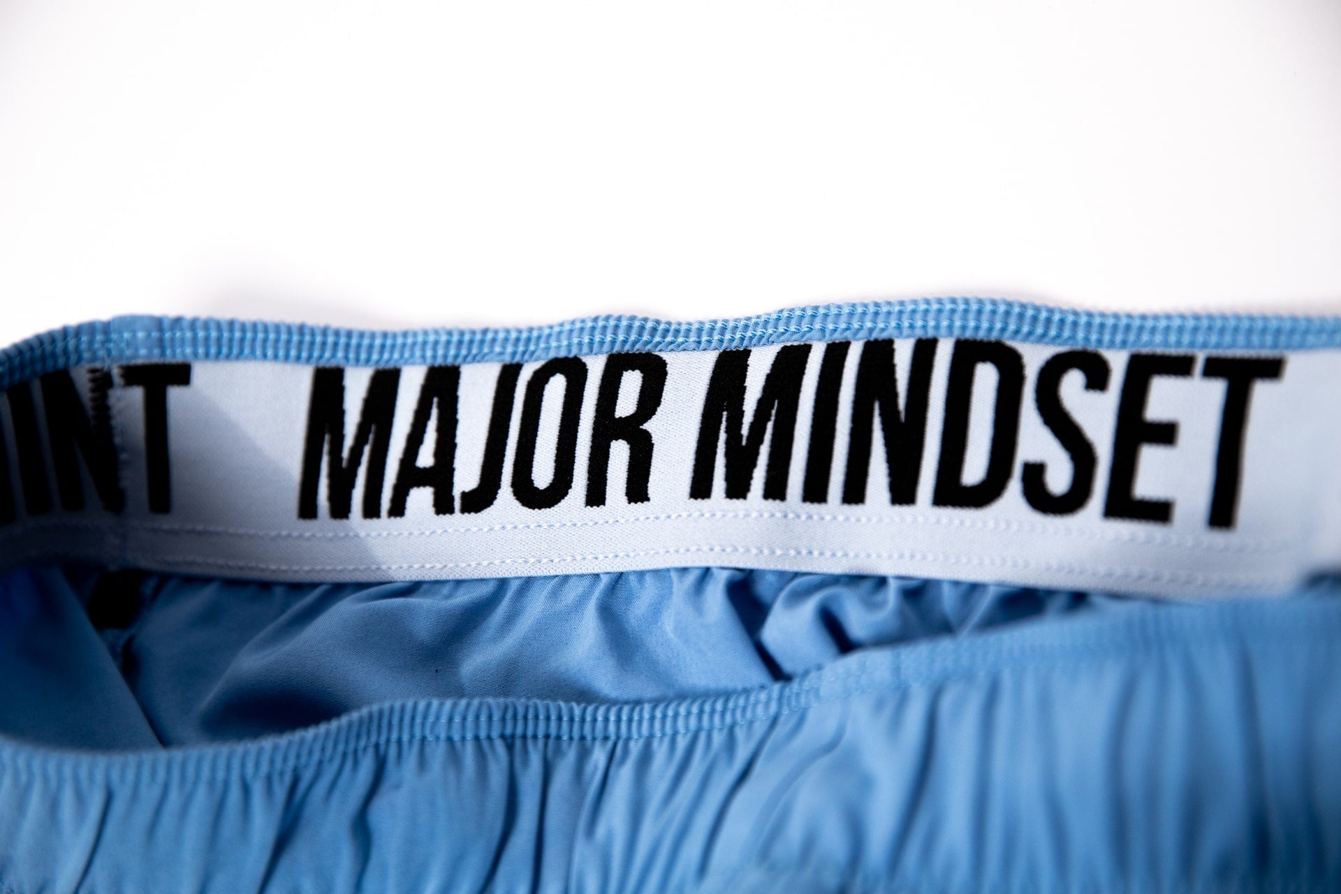 Major Mindset Shorts für Männer mit Gummibund gebranded von innen