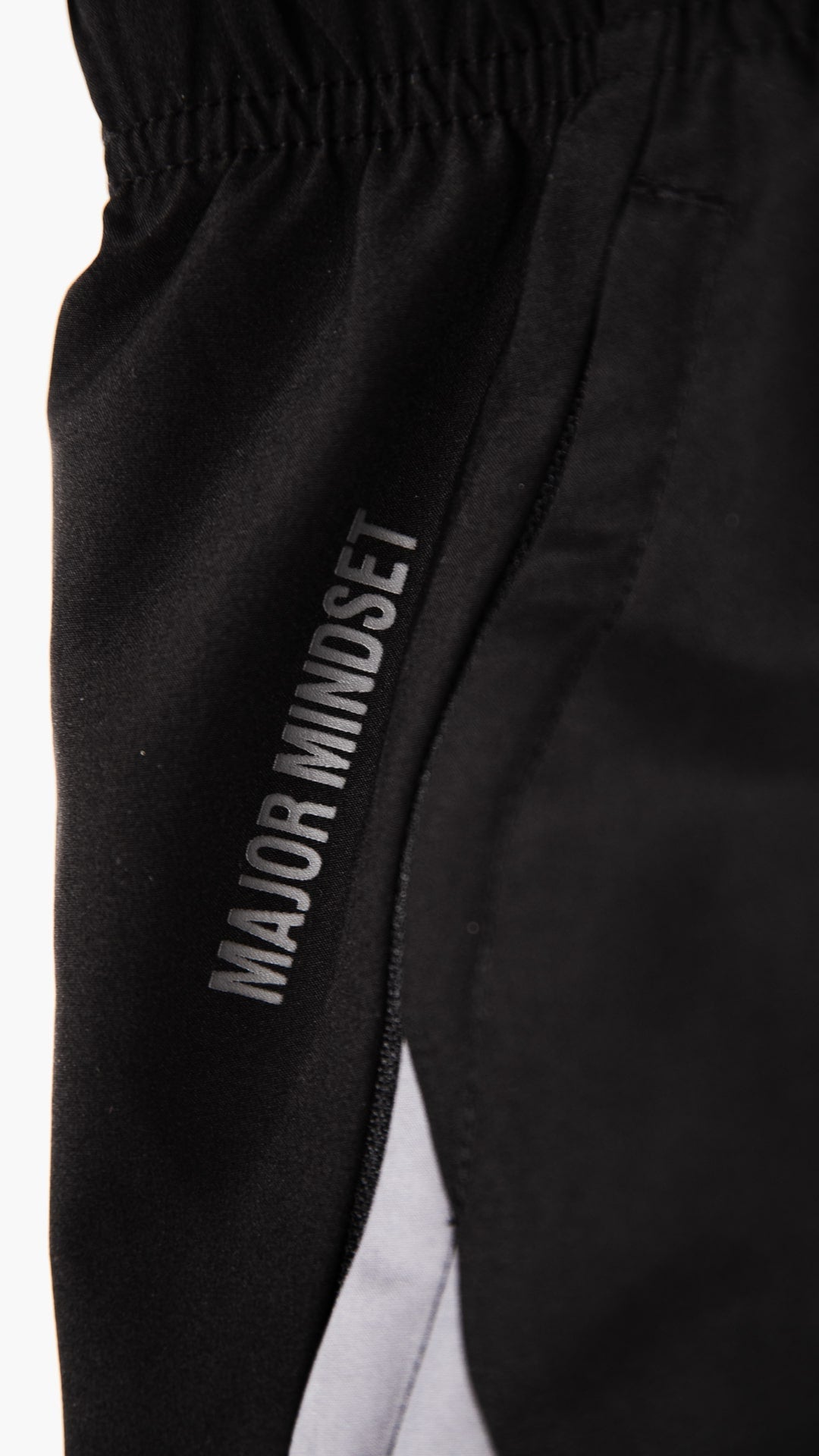 Major Mindset Shorts für Herren in Schwarz Taschen mit Reißverschluss